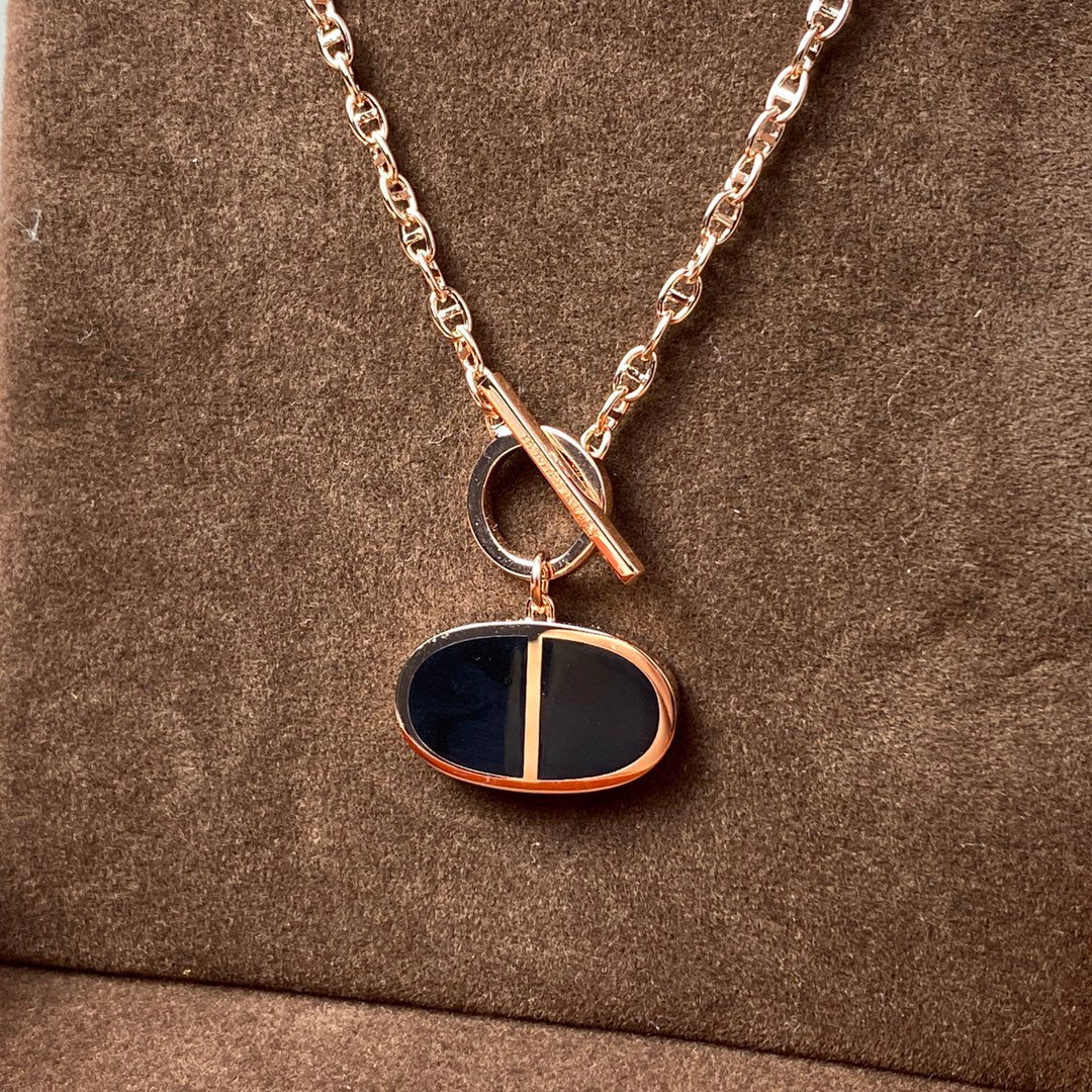 [Everoly JW]CHAINE VERSO BLACK CERAMIC NECKLACE