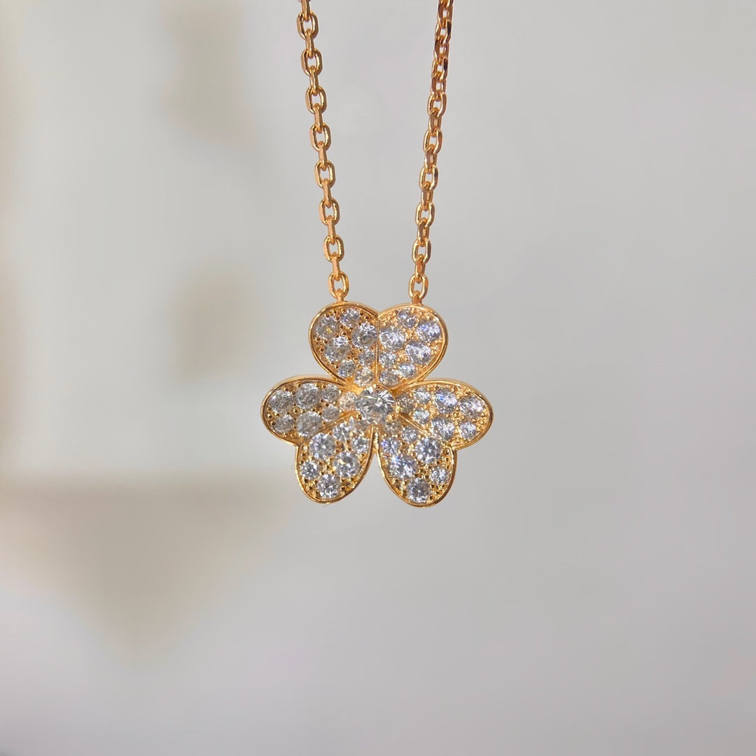 [Everoly JW]BLUMEN-DIAMANT-HALSKETTE