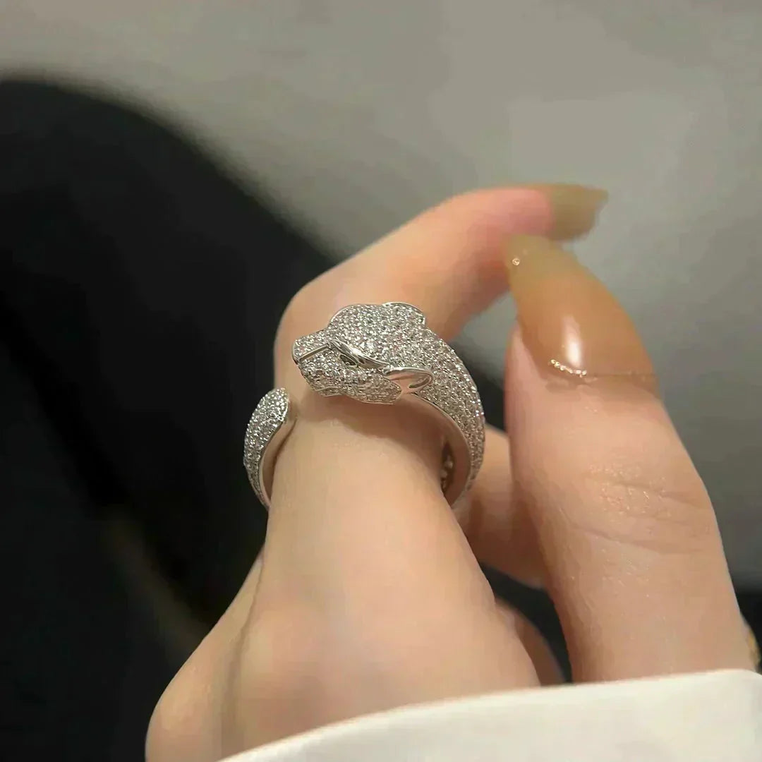 [Elitejewels]PANTHERE 5.5MM ALL DIAMOND RING