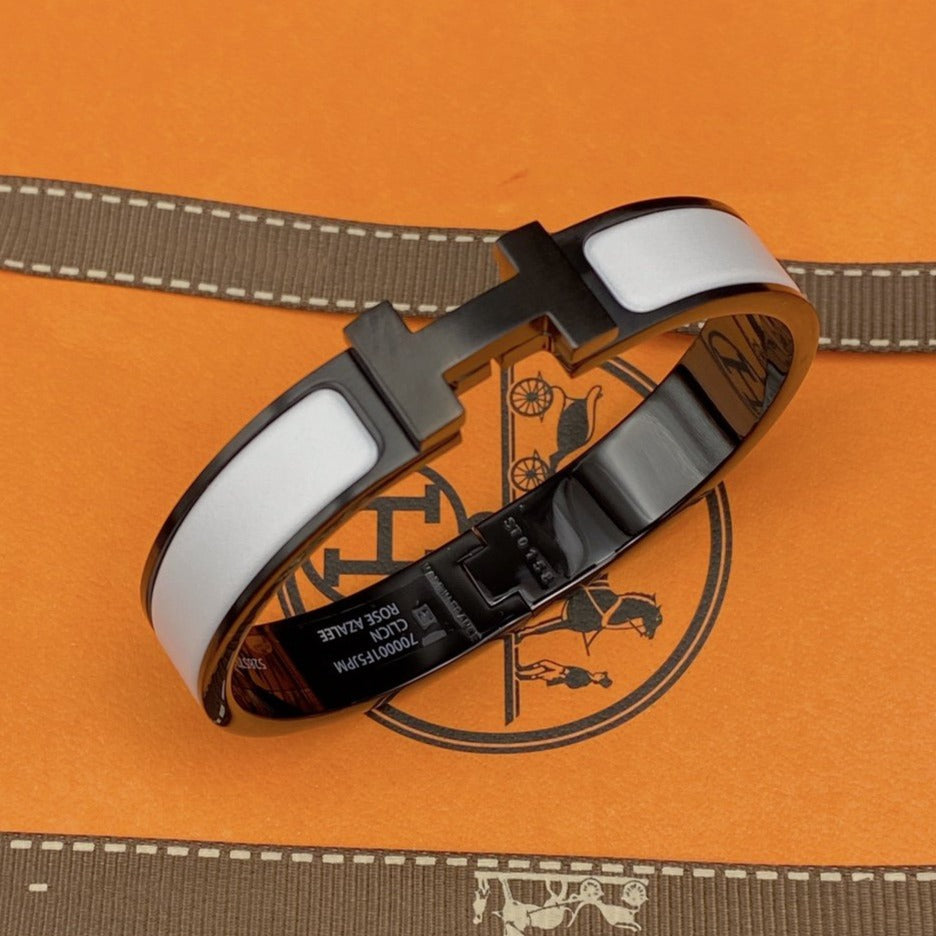 [Everoly JW]H BRACELET 12MM BLACK WHITE CERAMIC