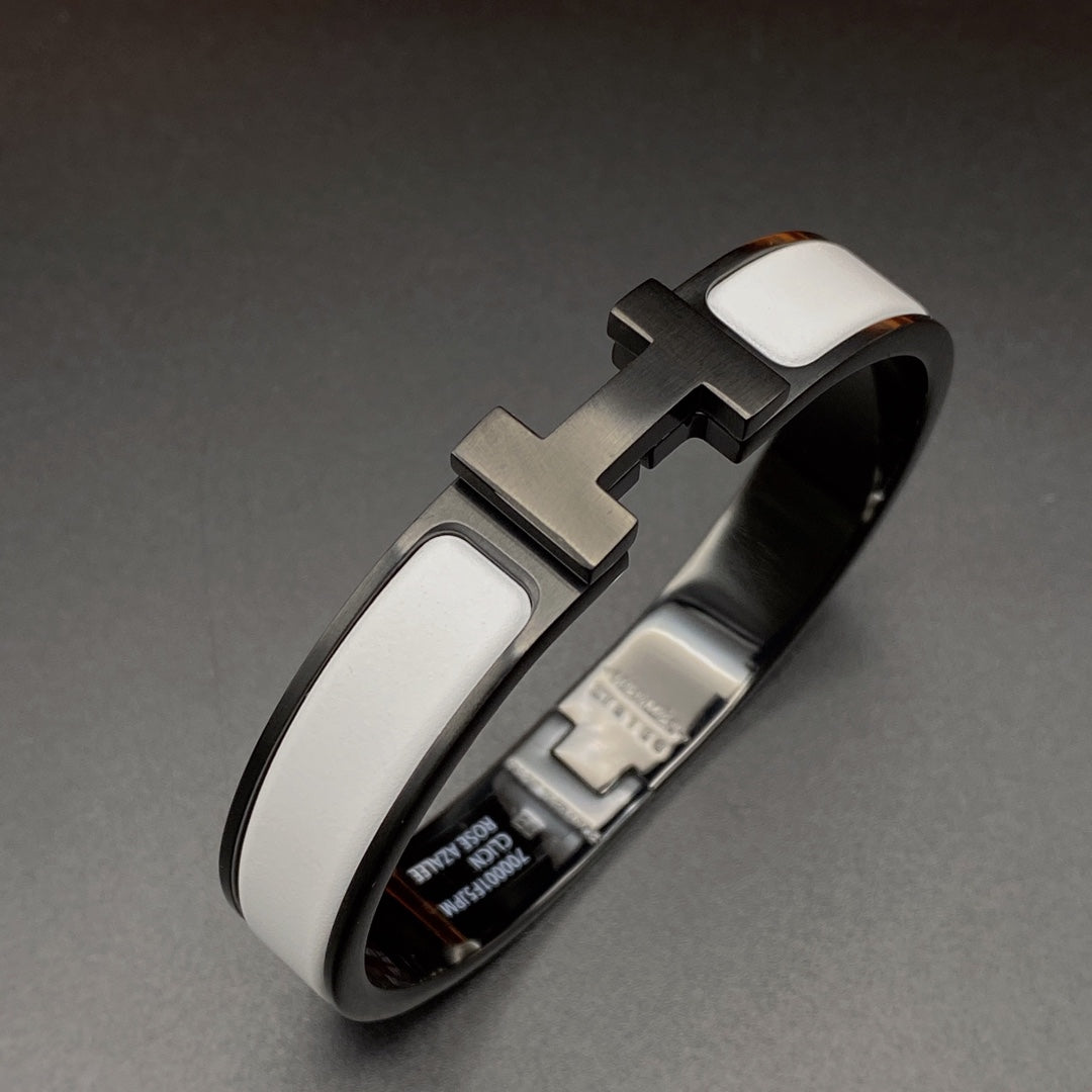 [Everoly JW]H BRACELET 12MM BLACK WHITE CERAMIC