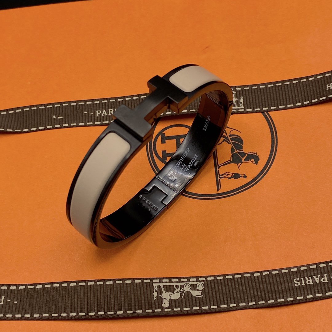 [Everoly JW]H BRACELET 12MM BLACK BEIGE CERAMIC