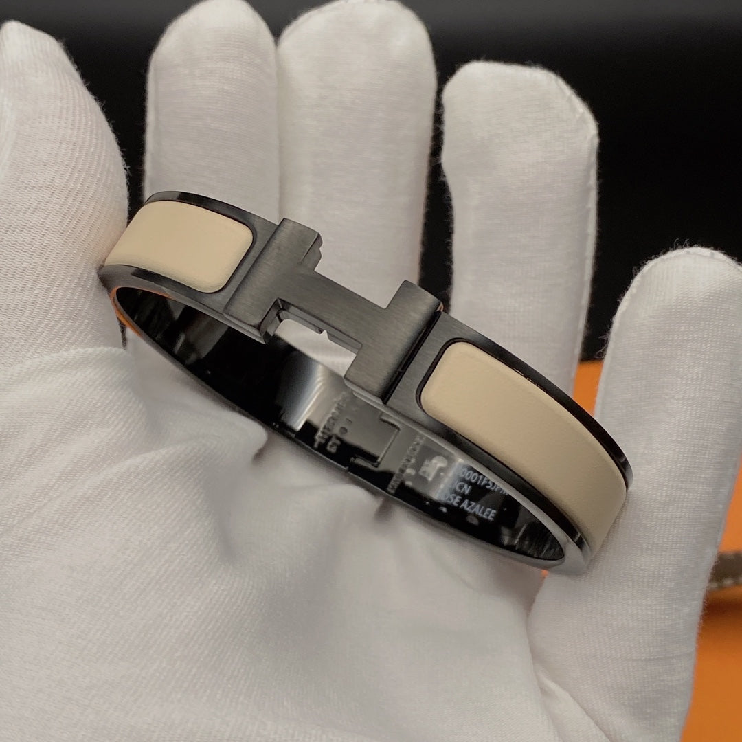 [Everoly JW]H BRACELET 12MM BLACK BEIGE CERAMIC