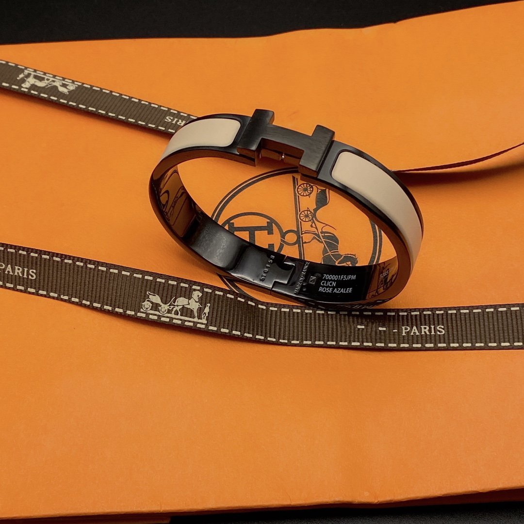 [Everoly JW]H BRACELET 12MM BLACK BEIGE CERAMIC