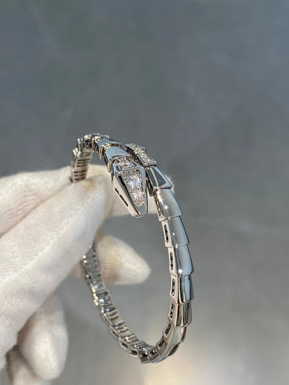 [Elitejewels]SERPENTI BRACELET DIAMONDS SILVER