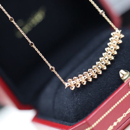 [Everoly JW]CLASH PINK GOLD NECKLACE