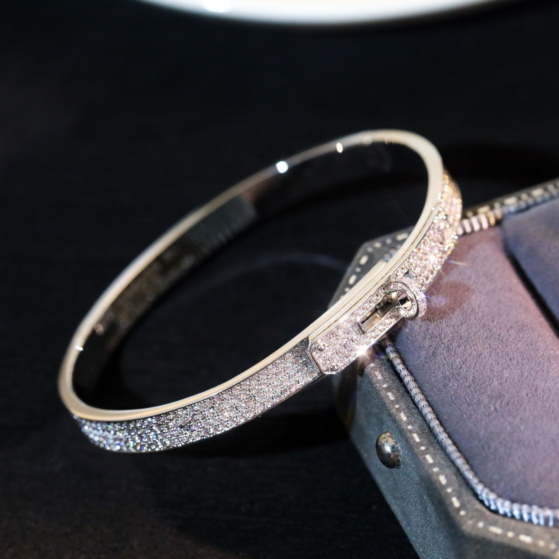 [Everoly JW]KELLY BRACELET DIAMOND PAVED