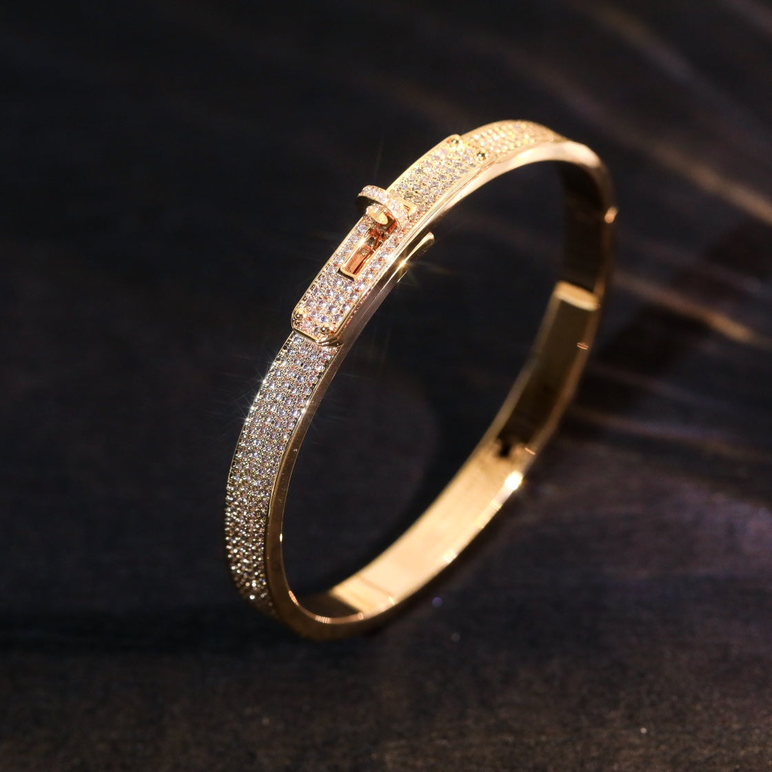 [Everoly JW]KELLY BRACELET DIAMOND PAVED