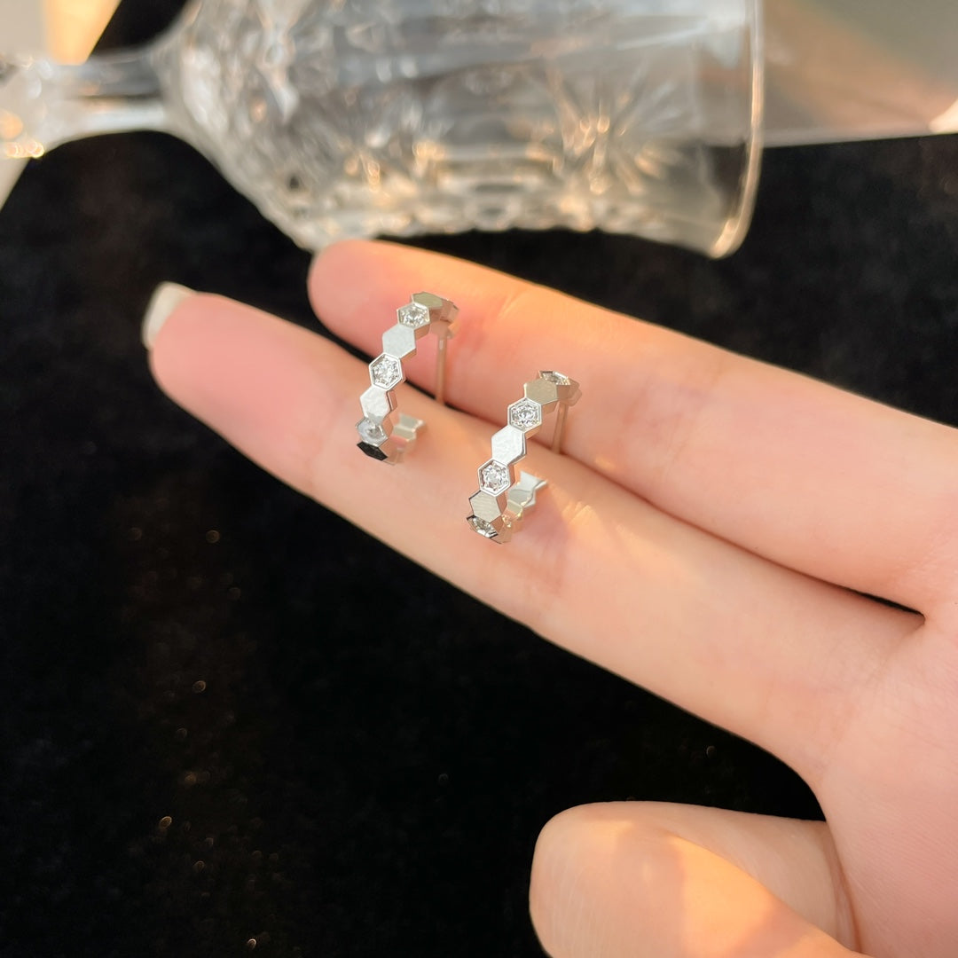 [Everoly JW] BEE LOVE DIAMANT-CREOLEN