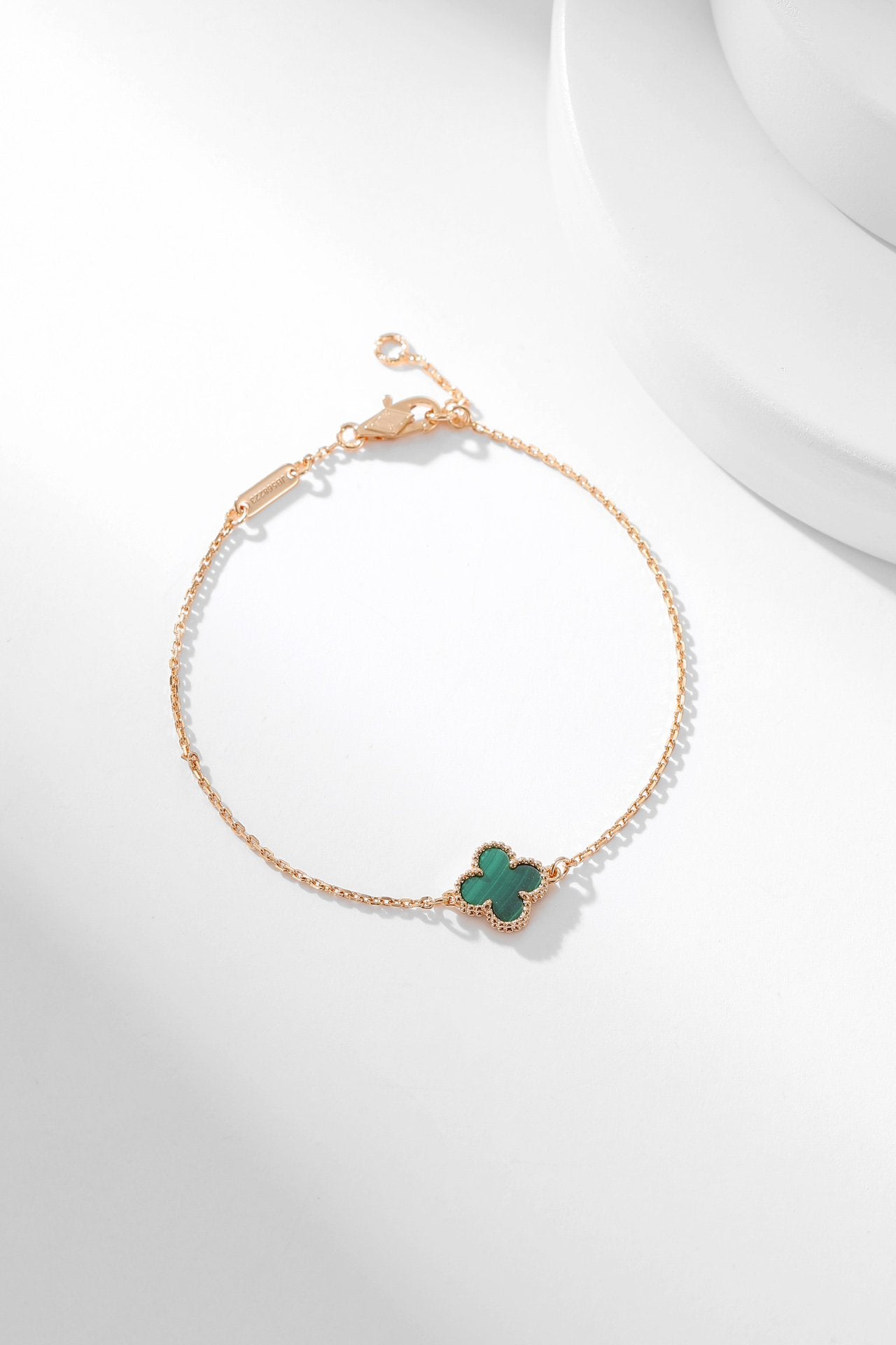 [Everoly JW]CLOVER ARMBAND MALACHIT 1 MOTIV