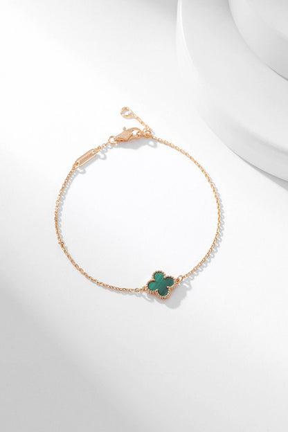 [Everoly JW]CLOVER ARMBAND MALACHIT 1 MOTIV