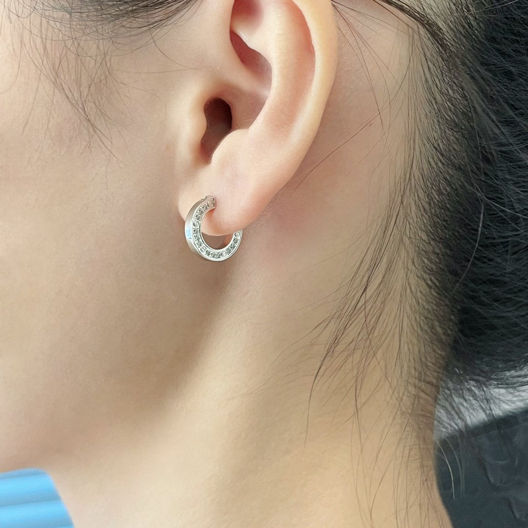 [Everoly JW]LOVE DIAMOND EARRINGS
