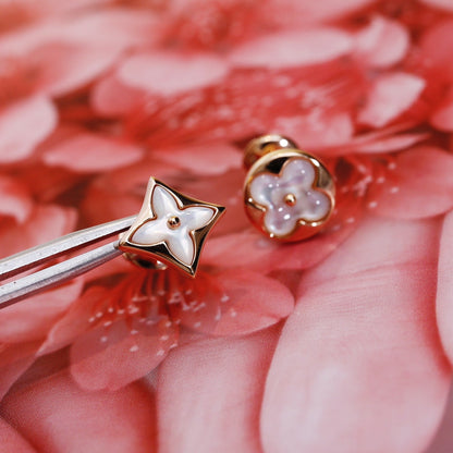 [Everoly JW]Ohrstecker mit Stern und Sonne in Roségold