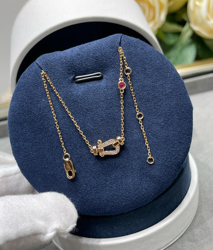 [Everoly JW]FORCE 10 DIAMOND PINK GOLD NECKLACE