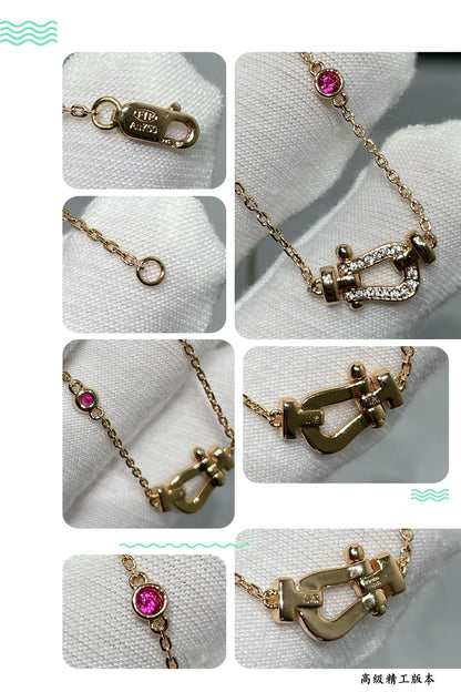 [Elitejewels]フォース10 ダイヤモンド ピンクゴールドネックレス