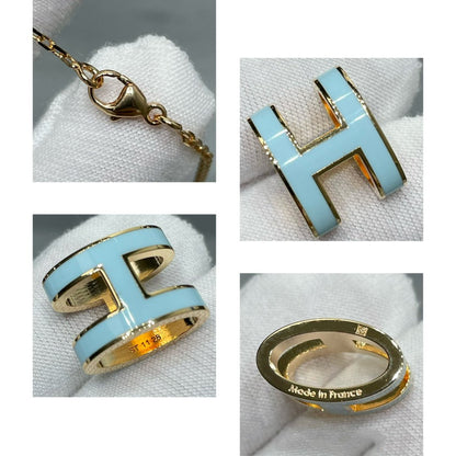 [Elitejewels]POP H SKY BLUE NECKLACE