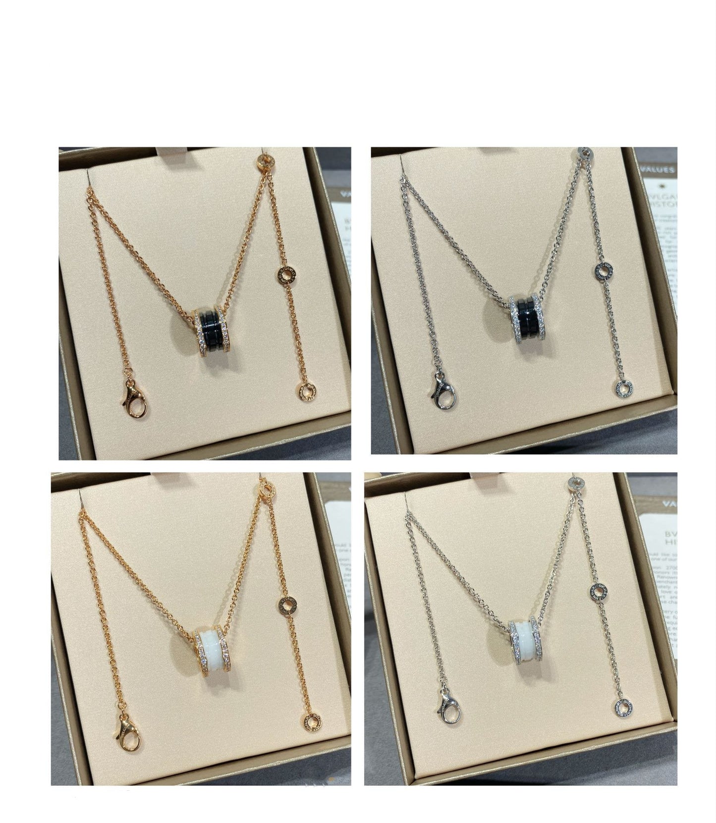 [Elitejewels]ゼロ1ダイヤモンドセラミックネックレス