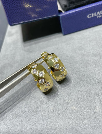 [Everoly JW]ビーラブ ダイヤモンド フープピアス
