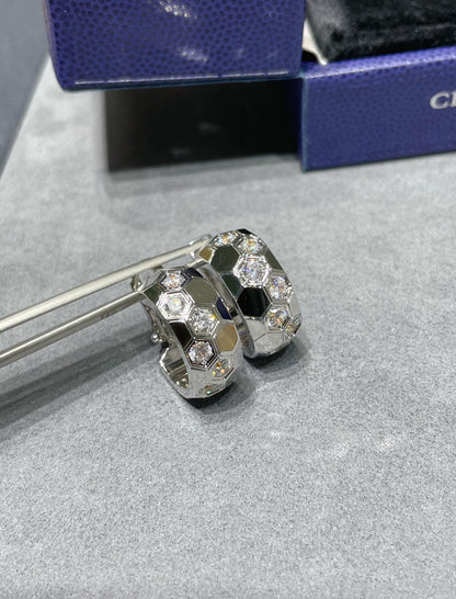 [Everoly JW]ビーラブ ダイヤモンド フープピアス