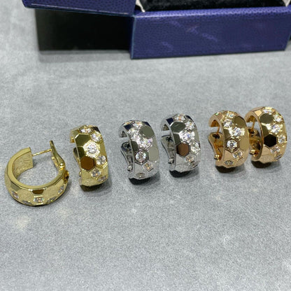 [Everoly JW]ビーラブ ダイヤモンド フープピアス