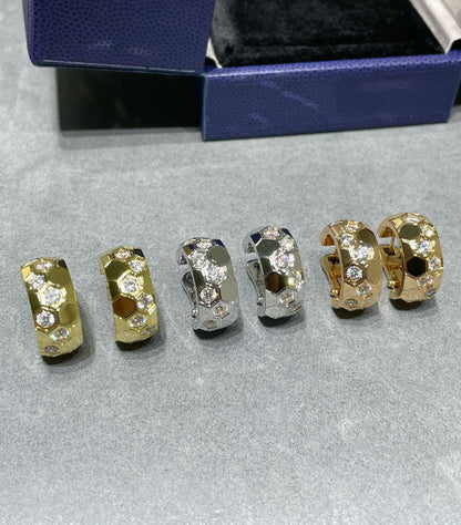 [Everoly JW]ビーラブ ダイヤモンド フープピアス