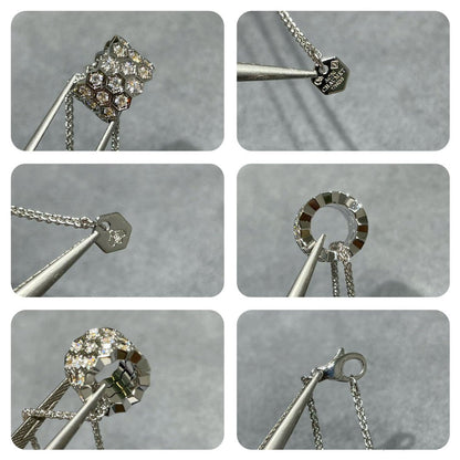 [Everoly JW] BEE LOVE 3-REIHIGE HALSKETTE MIT DIAMANTEN 
