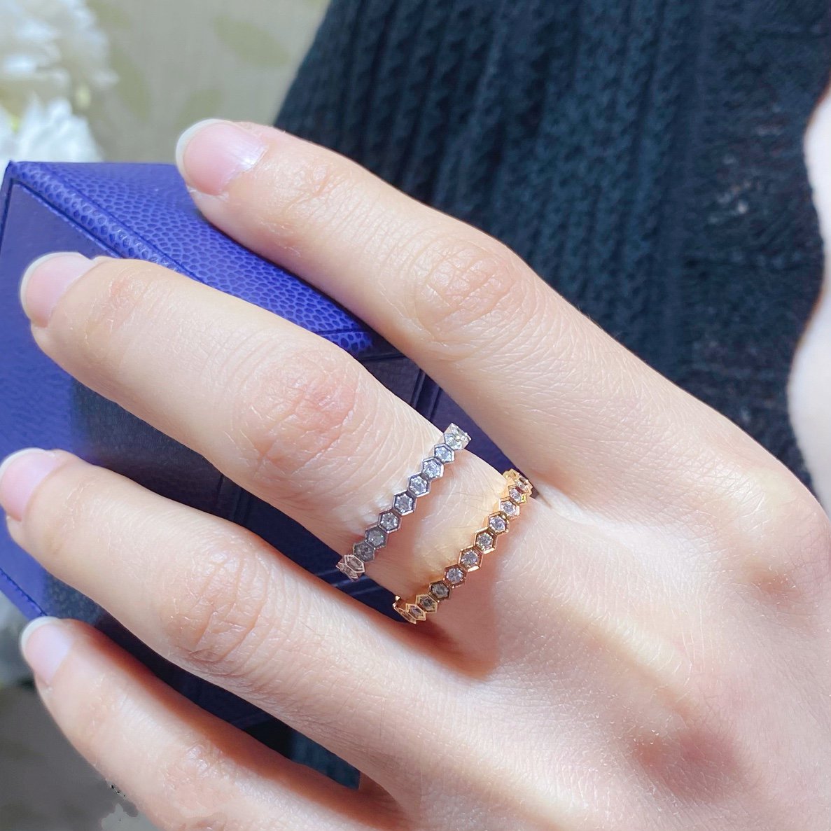[Everoly JW] BEE LOVE DIAMANTBESCHMUCKTER KLEINER RING