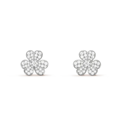 [Elitejewels]CLOVER COMOS DIAMANT OHRRINGE SILBER