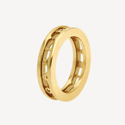 [Elitejewels]ZERO 1 ONE-BAND WITH OPENWORK LOGO SPIRAL RING