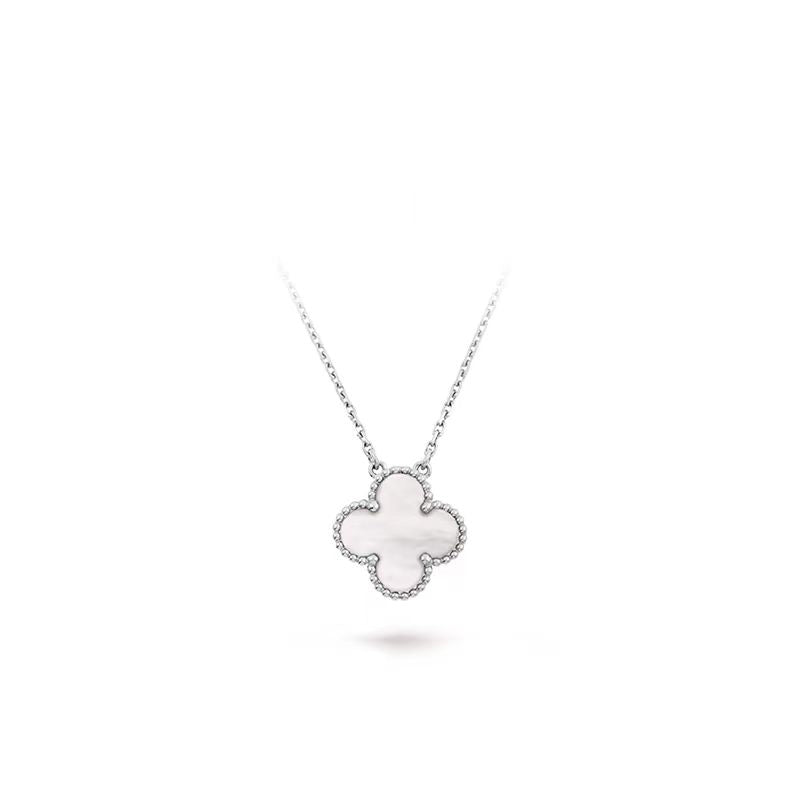 [Everoly JW]CLOVER 15MM MITTLERE WEISSE MOP-HALSKETTE 
