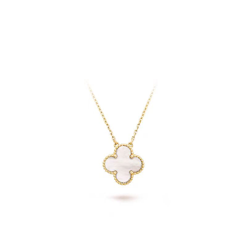 [Everoly JW]CLOVER 15MM MITTLERE WEISSE MOP-HALSKETTE 
