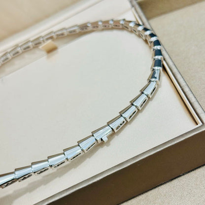 [Elitejewels]SERPENTI NECKLACE DIAMOND SILVER