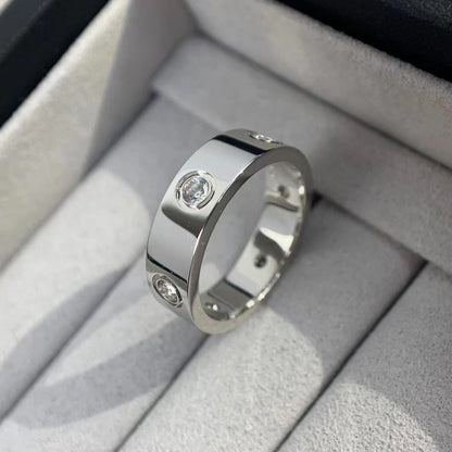 [Everoly JW]ラブリング 5.5mm 6ダイヤモンド シルバー
