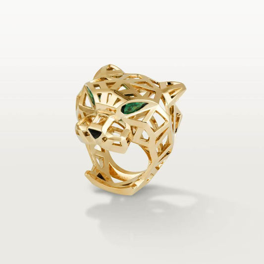 [Everoly JW]HOLLOW LEOPARD HEAD RING