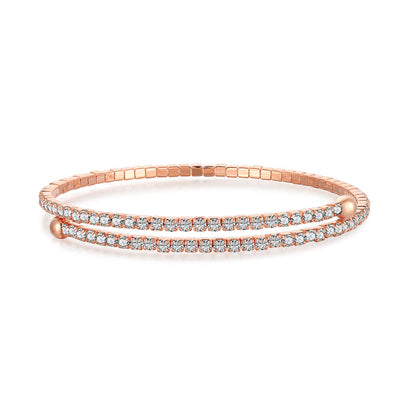 [Everoly JW]Rundarmband mit Diamanten