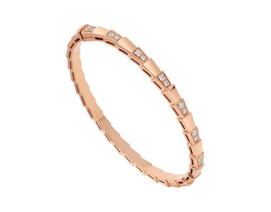 [Elitejewels]SERPENTI BRACELET PINK GOLD DIAMOND