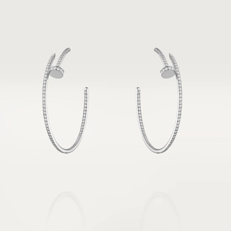 [Elitejewels]JUSTE イヤリング フルダイヤモンド 1.8MM