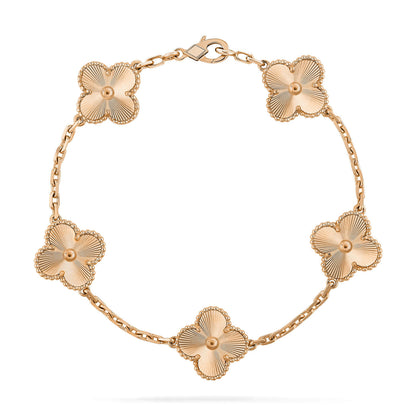 [Elitejewels]CLOVER 5 FLOWERS LASER BRACELET