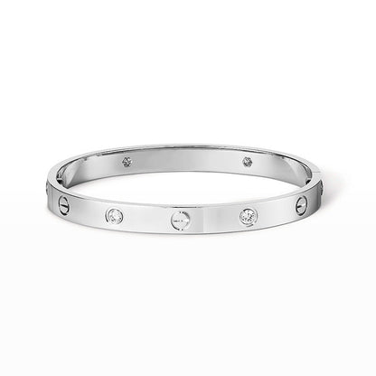 [エバリー JW]ラブブレスレット 6.1mm 4ダイヤモンド