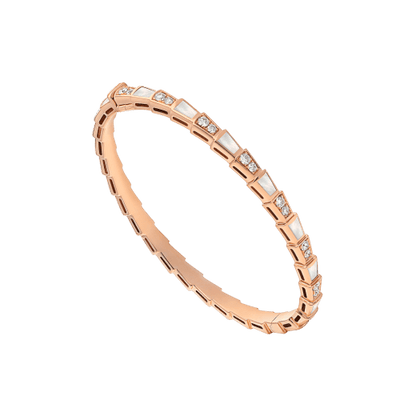 [Elitejewels]SERPENTI BRACELET PINK GOLD MOP DIAMOND