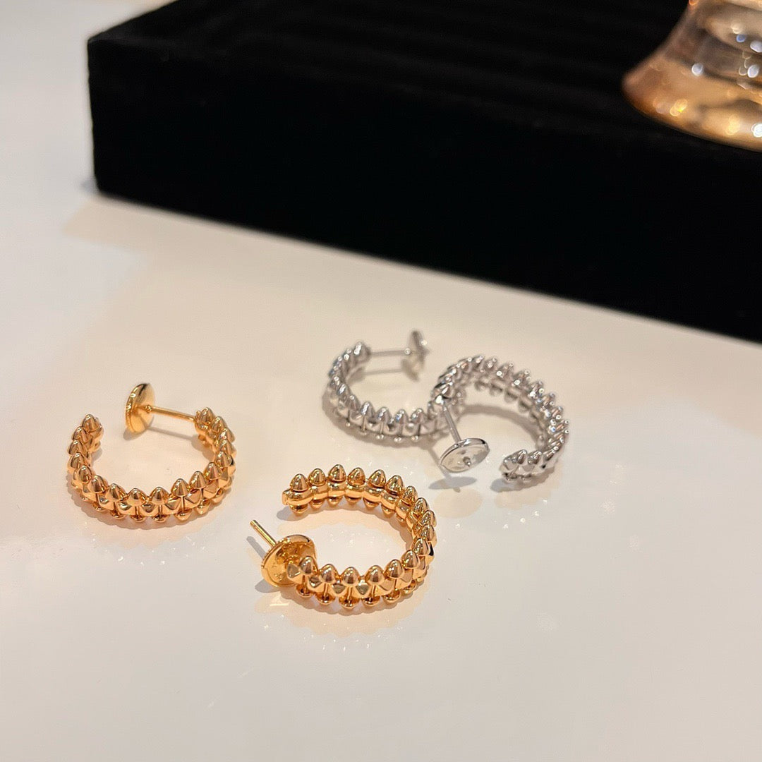 [Elitejewels]CLASH SMALL HOOP EARRINGS