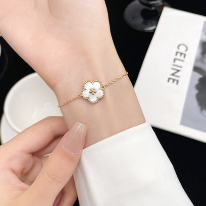 [Everoly JW] GLÜCKLICHES WEISSES PFLAUMENBLÜTENARMBAND