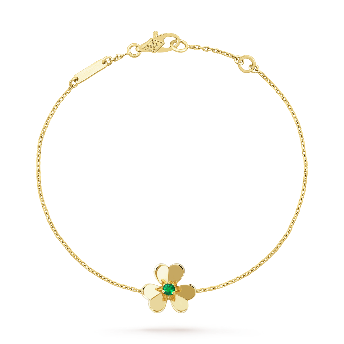 [Everoly JW]FRIVOLE GOLD BLUME ROSA MALACHIT ARMBAND