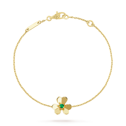 [Everoly JW]FRIVOLE GOLD BLUME ROSA MALACHIT ARMBAND