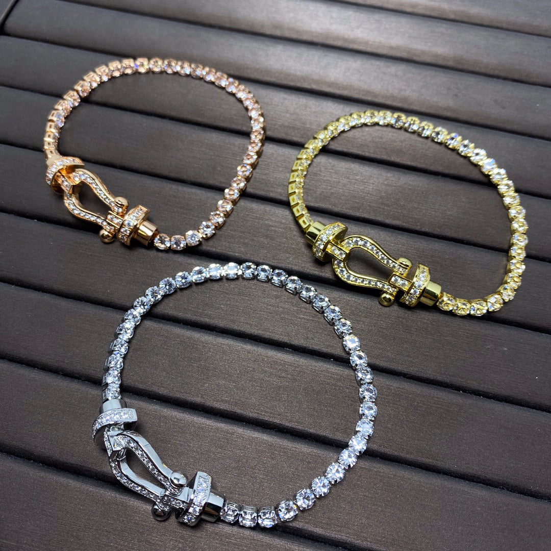 [Everoly JW]FORCE HORSESHOE DIAMOND TENNISARMBAND
