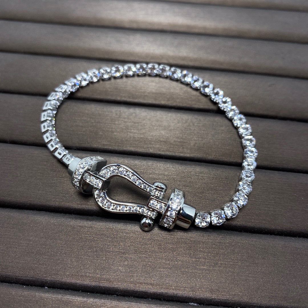 [Everoly JW]FORCE HORSESHOE DIAMOND TENNISARMBAND