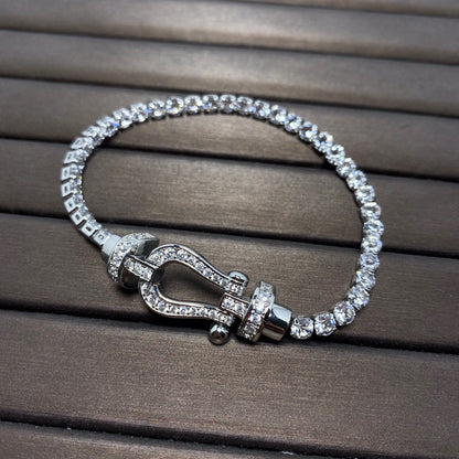 [Everoly JW]FORCE HORSESHOE DIAMOND TENNISARMBAND