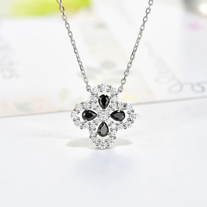 [Everoly JW] LOOP HALSKETTE VOLLMOTIV DIAMANT 16MM MEHRERE FARBEN