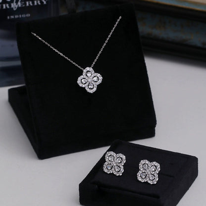 [Elitejewels]LOOP NECKLACE FULL MOTIF DIAMOND COMBINATION