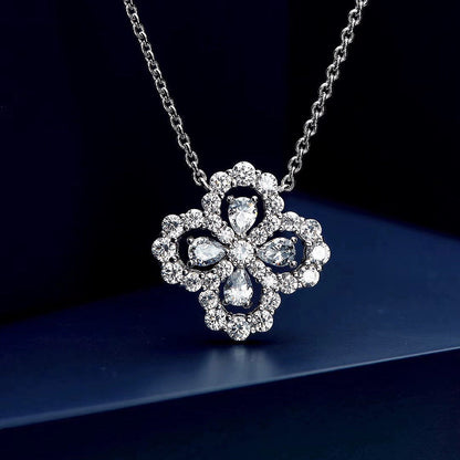 [Elitejewels]LOOP NECKLACE FULL MOTIF DIAMOND COMBINATION